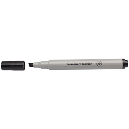 Black Permanent Marker Chisel Tip (Pack of 10)
