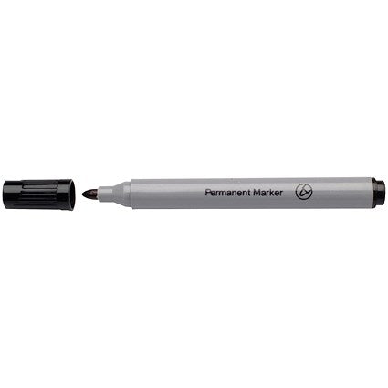 Black Permanent Marker Bullet Tip (Pack of 10)