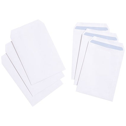 C5 Envelopes, Self Seal, 90gsm, White, Pack of 500