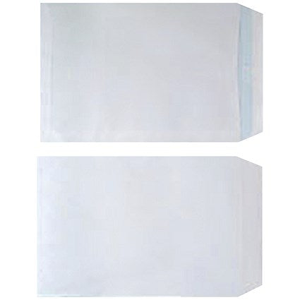 C4 Envelopes, Self Seal, 90gsm, White, Pack of 250
