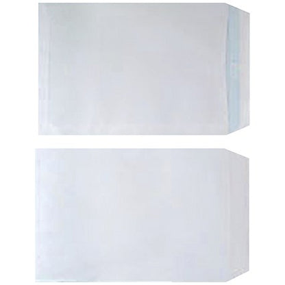 C4 Envelopes, Self Seal, 90gsm, White, Pack of 250