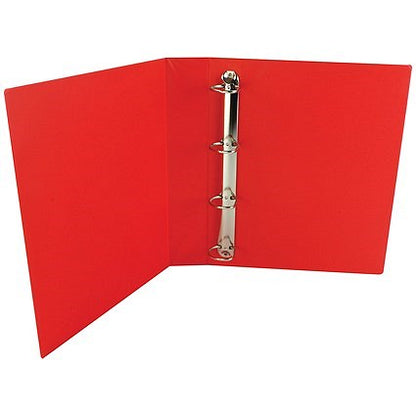 Presentation Ring Binder, A4, 4 D-Ring, 50mm Capacity, Red, Pack of 10