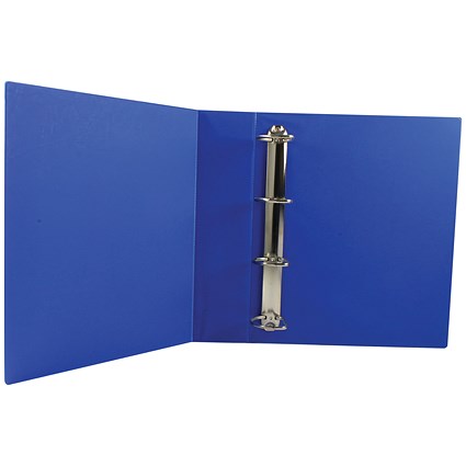 Presentation Ring Binder, A4, 4 D-Ring, 50mm Capacity, Blue, Pack of 10