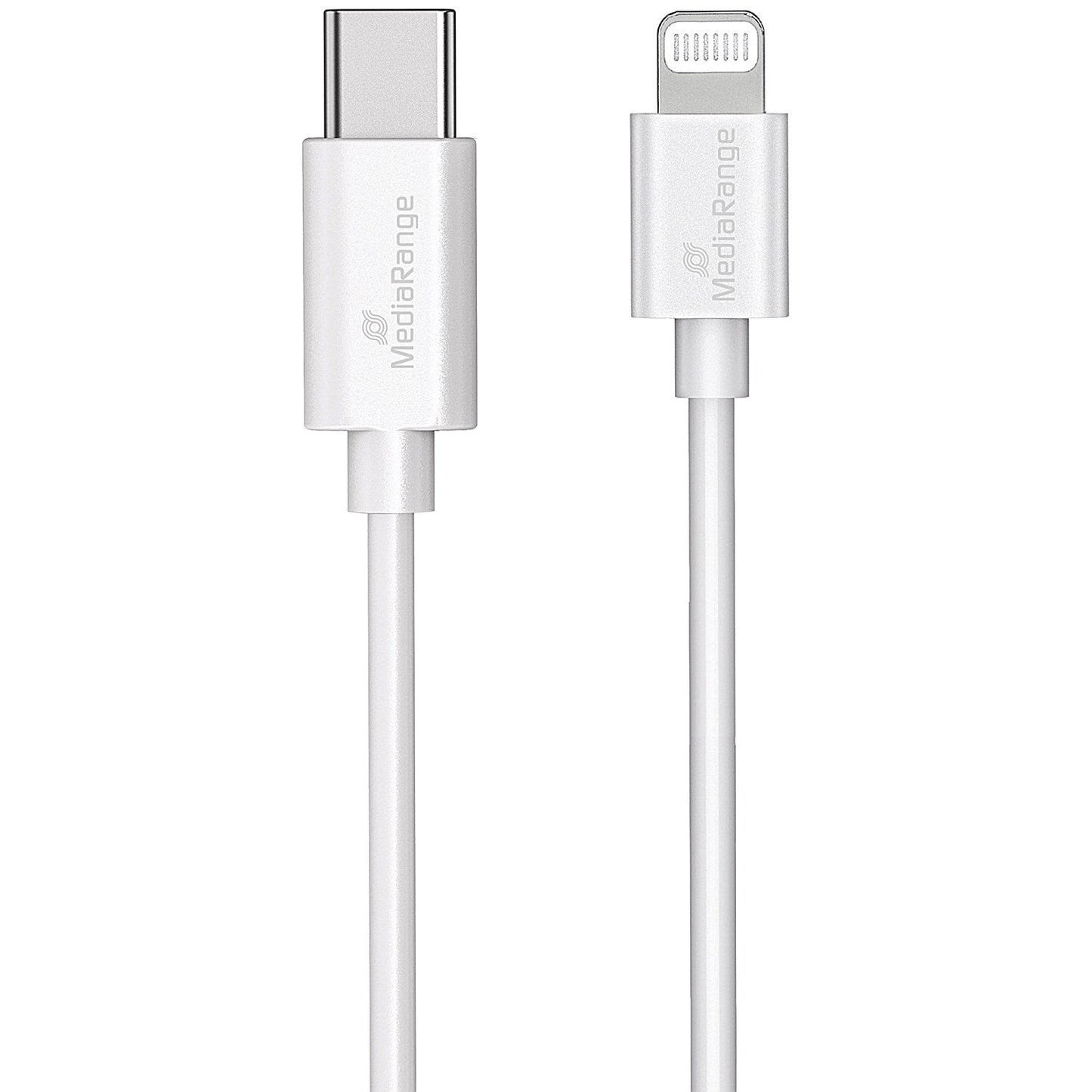 MediaRange Apple Lightning to USB Type-C Charge + Sync Cable, 1m, White