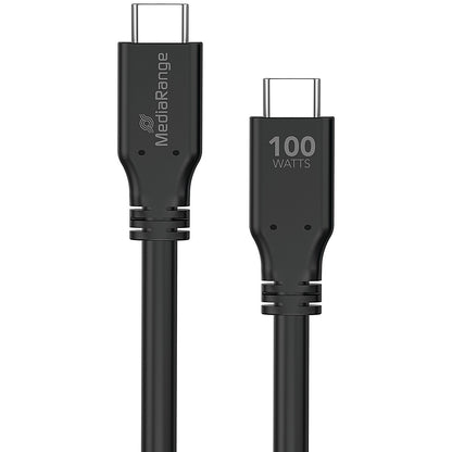 Mediarange USB Type-C Charge And Sync Cable, USB 3.2, 3m Black