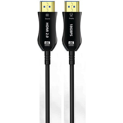 MediaRange Active Optical HDMI Cable with Ethernet 18Gbit, 15m, Black