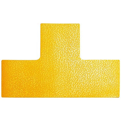 Durable Permanent 'T' Floor Marking Shape, Yellow, Pack of 10