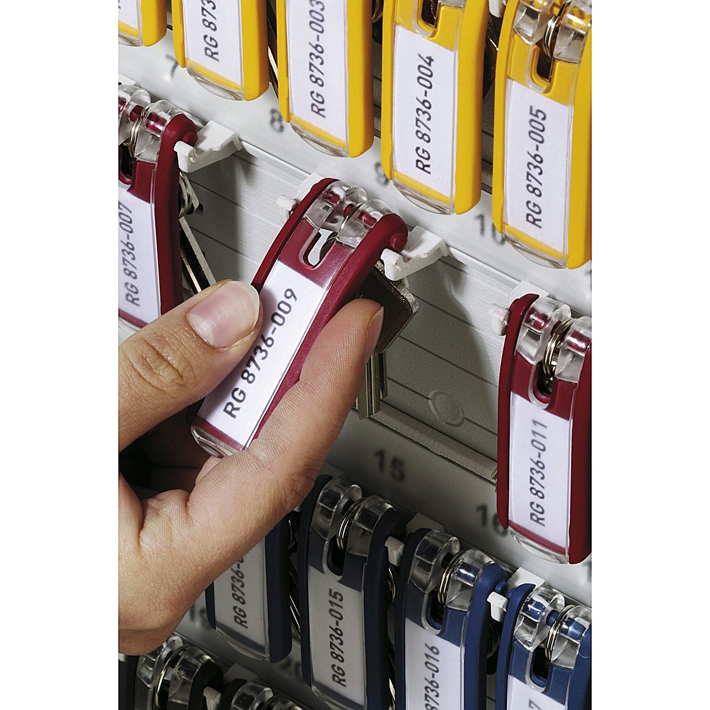 Durable Key Clip, Assorted, Pack of 6