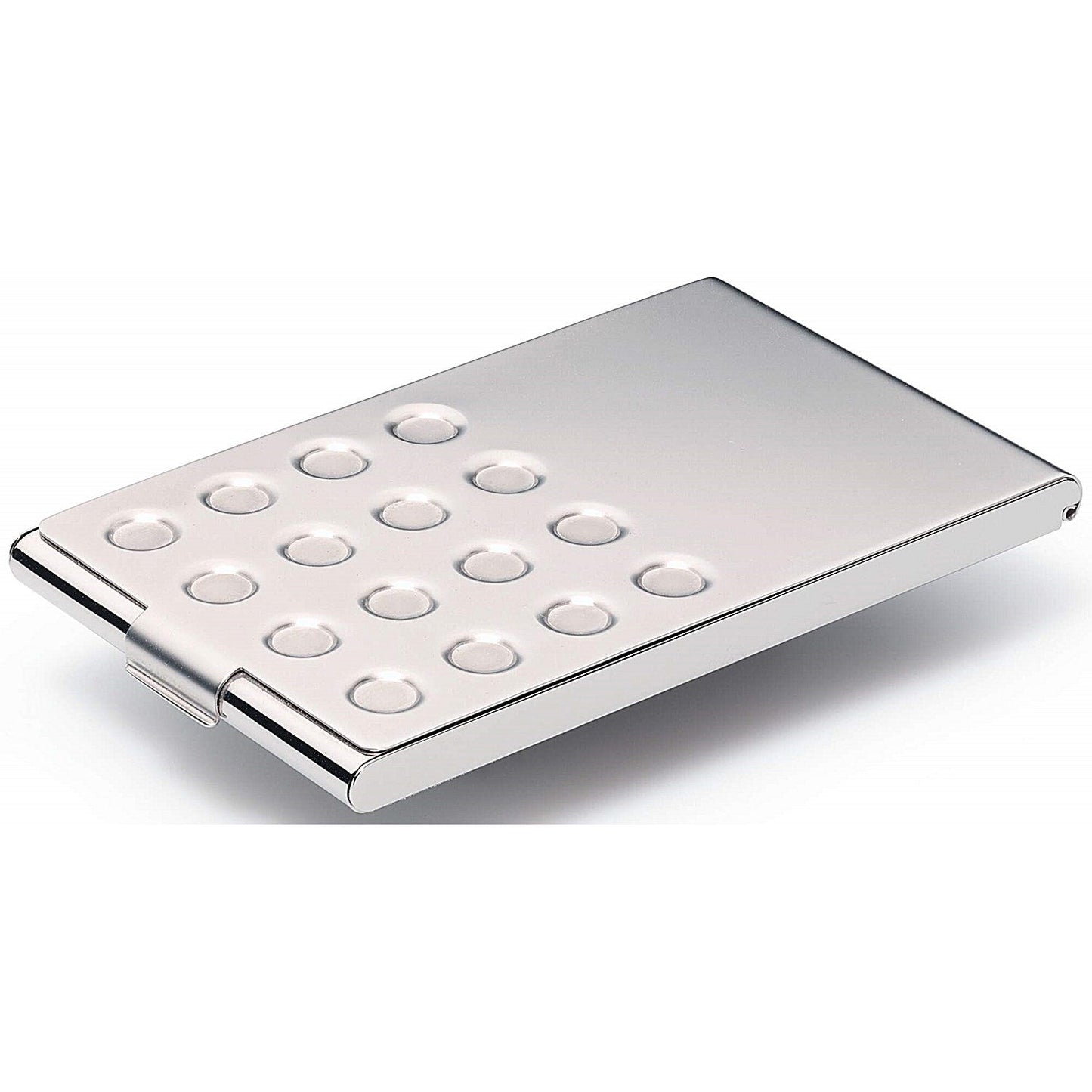 Durable Business Card Box, Chrome