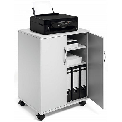 Durable Multi Function Trolley with Closing Doors, Grey Easy2Order : X311510