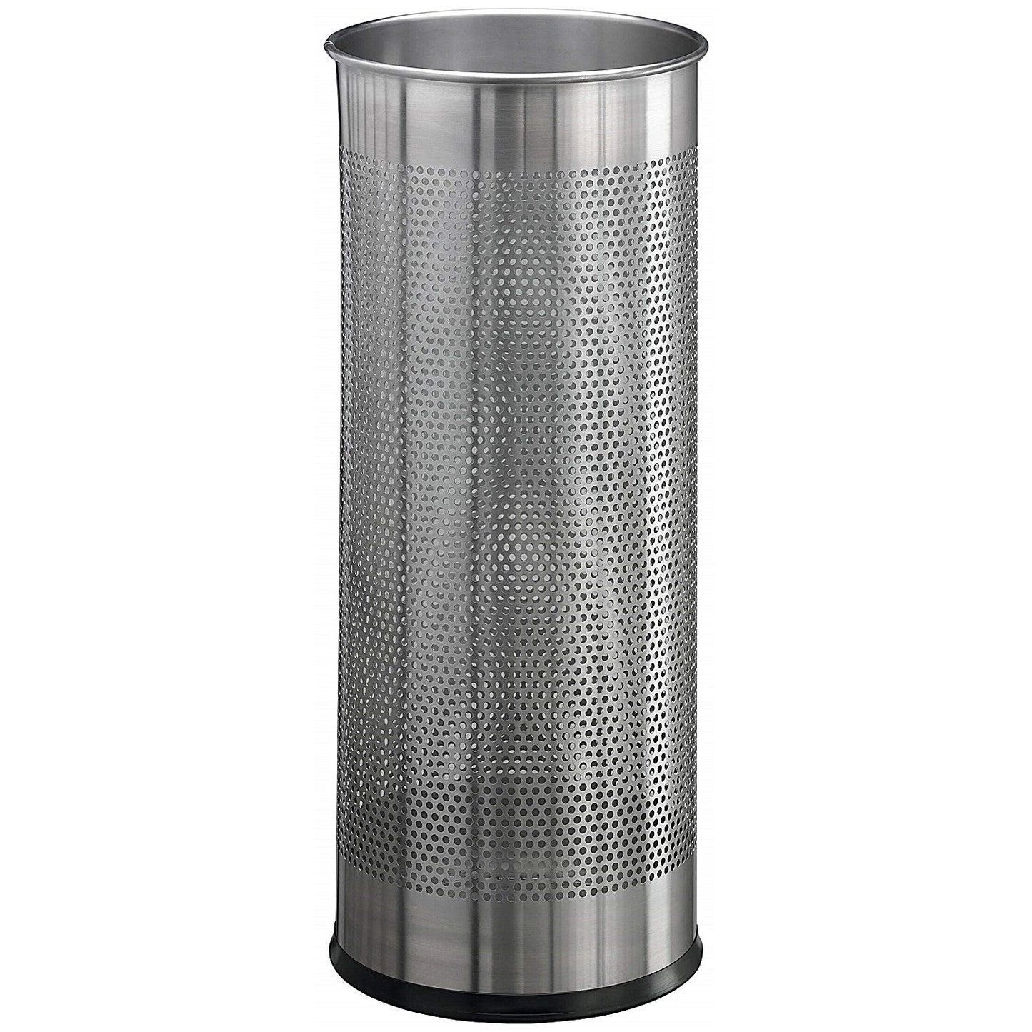 Durable Stainless Steel Umbrella Stand, 28.5 Litre, Round, Silver
