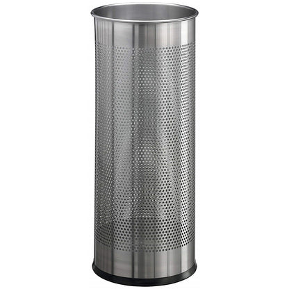 Durable Stainless Steel Umbrella Stand, 28.5 Litre, Round, Silver