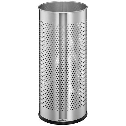 Durable Stainless Steel Umbrella Stand, 28.5 Litre, Round, Silver