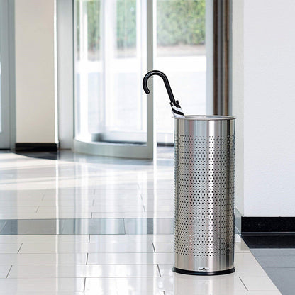 Durable Stainless Steel Umbrella Stand, 28.5 Litre, Round, Silver Easy2Order : X337123