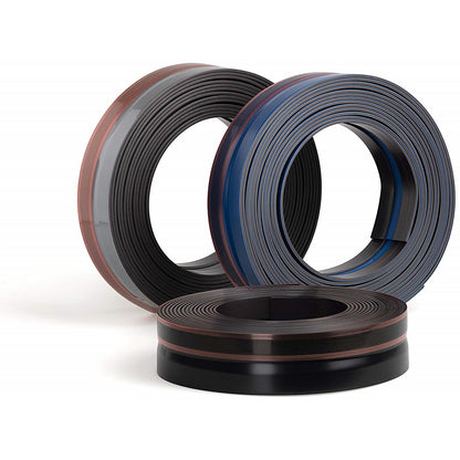Durable Durafix Roll Magnetic Clip Strip with Self Adhesive Backing, 5m, Black