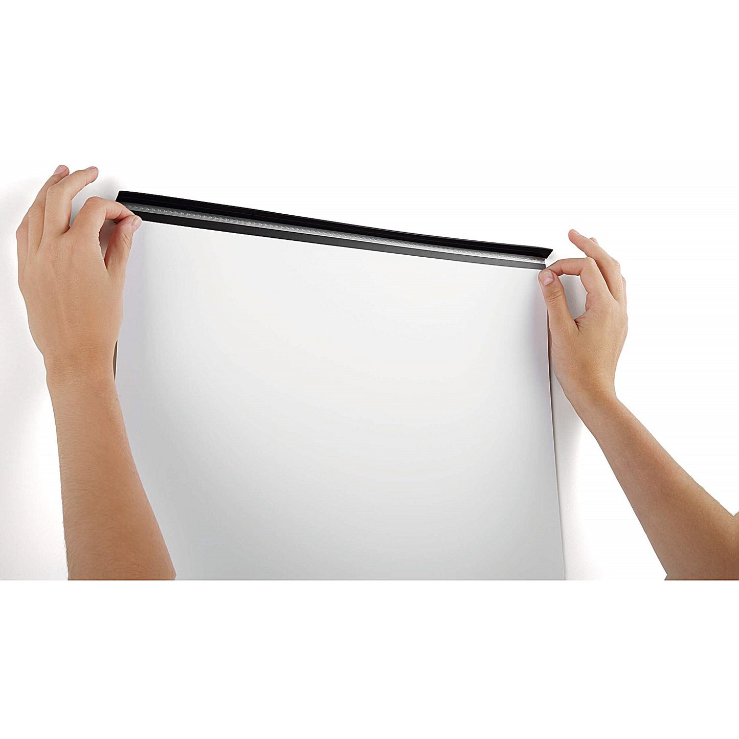 Durable Durafix Roll Magnetic Clip Strip with Self Adhesive Backing, 5m, Black