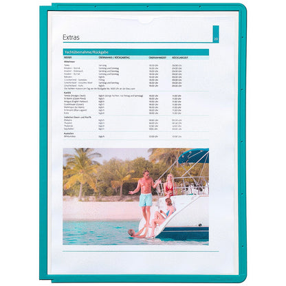 Durable Sherpa A4 Replacement Display Panels, Green, Pack of 5
