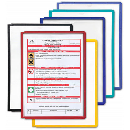 Durable Sherpa A4 Replacement Display Panels, Green, Pack of 5