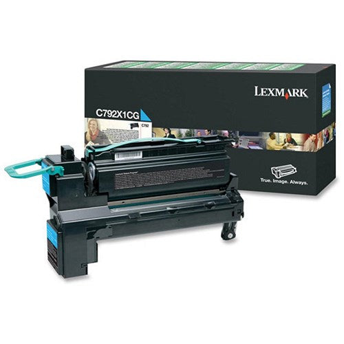 Lexmark C792X1CG Cyan Extra High Yield Laser Toner Cartridge Easy2Order : X79202