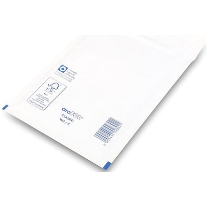 Bubble Lined Envelopes, Size 3 150x215mm, White, Pack of 100