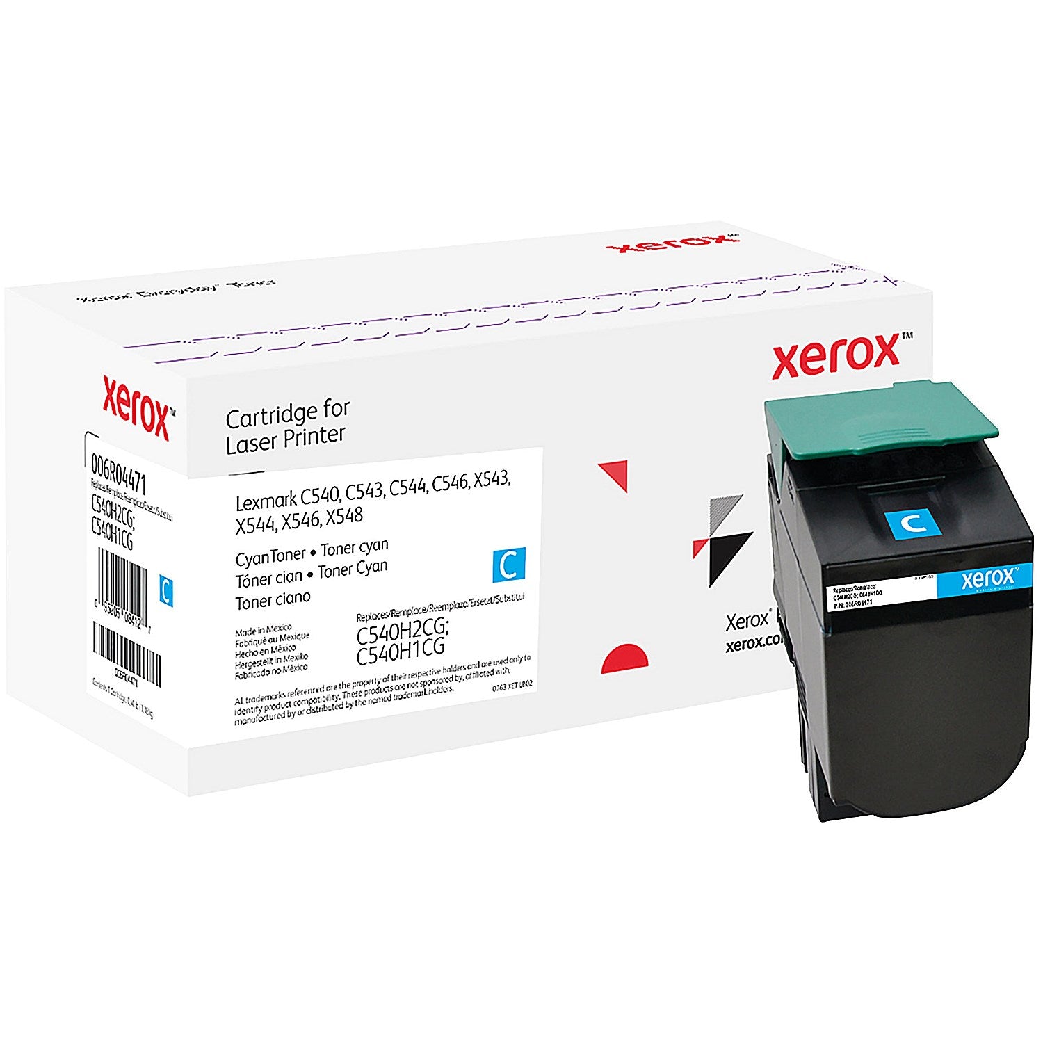 Xerox Everyday Replacement Toner Cart High Yield Cyan For Lexmark C540H2CG 006R04471