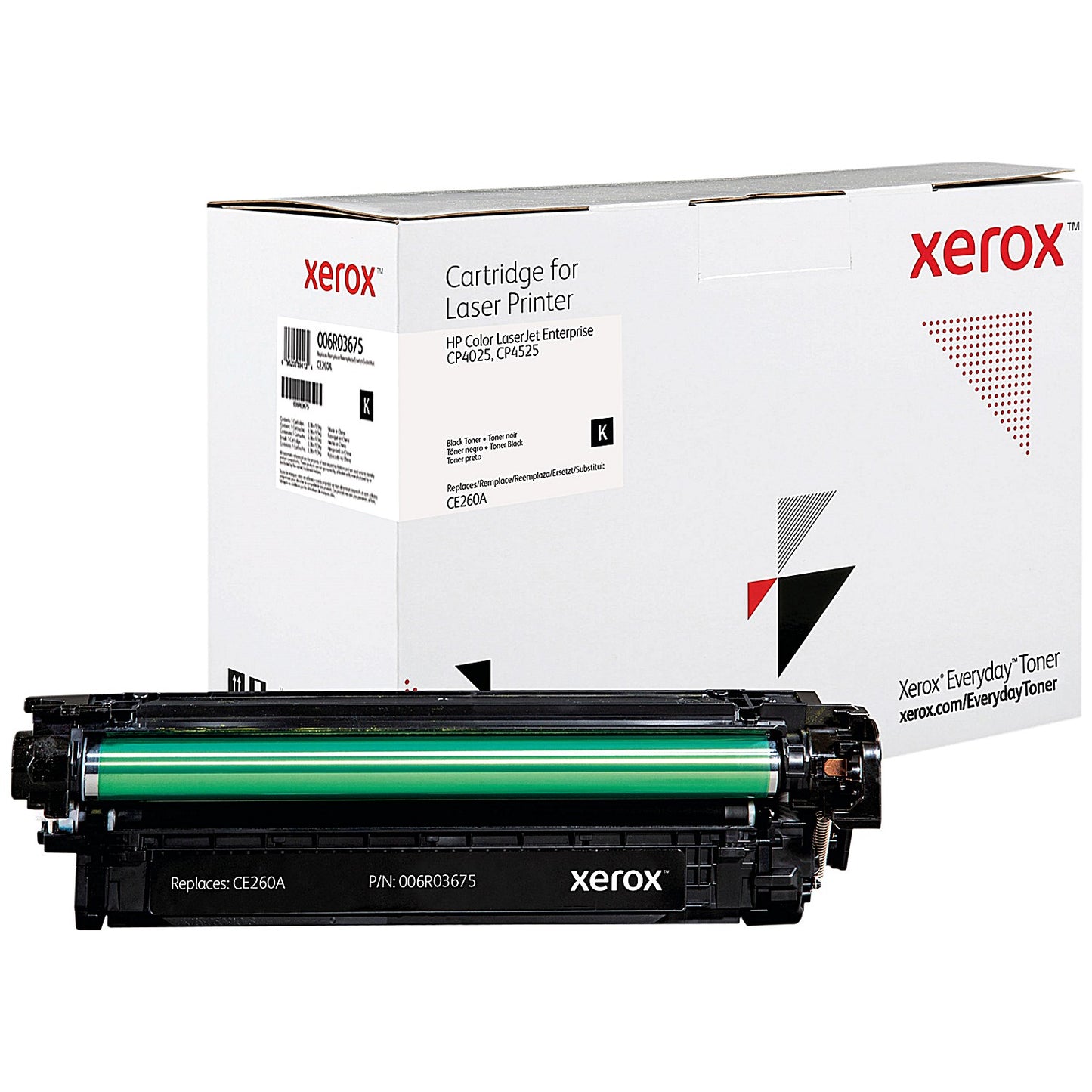 Xerox Everyday Replacement Toner Cartridge High Yield Black For HP CE260X 006R04146