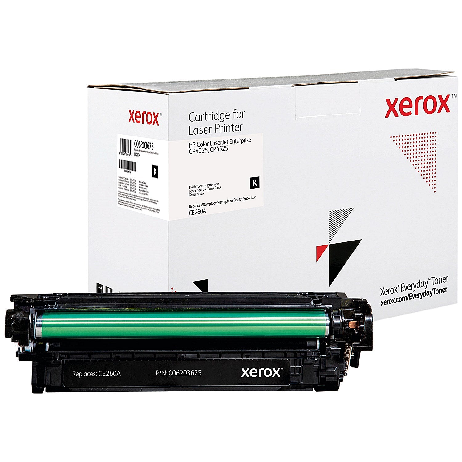 Xerox Everyday Replacement Toner Cartridge High Yield Black For HP CE260X 006R04146