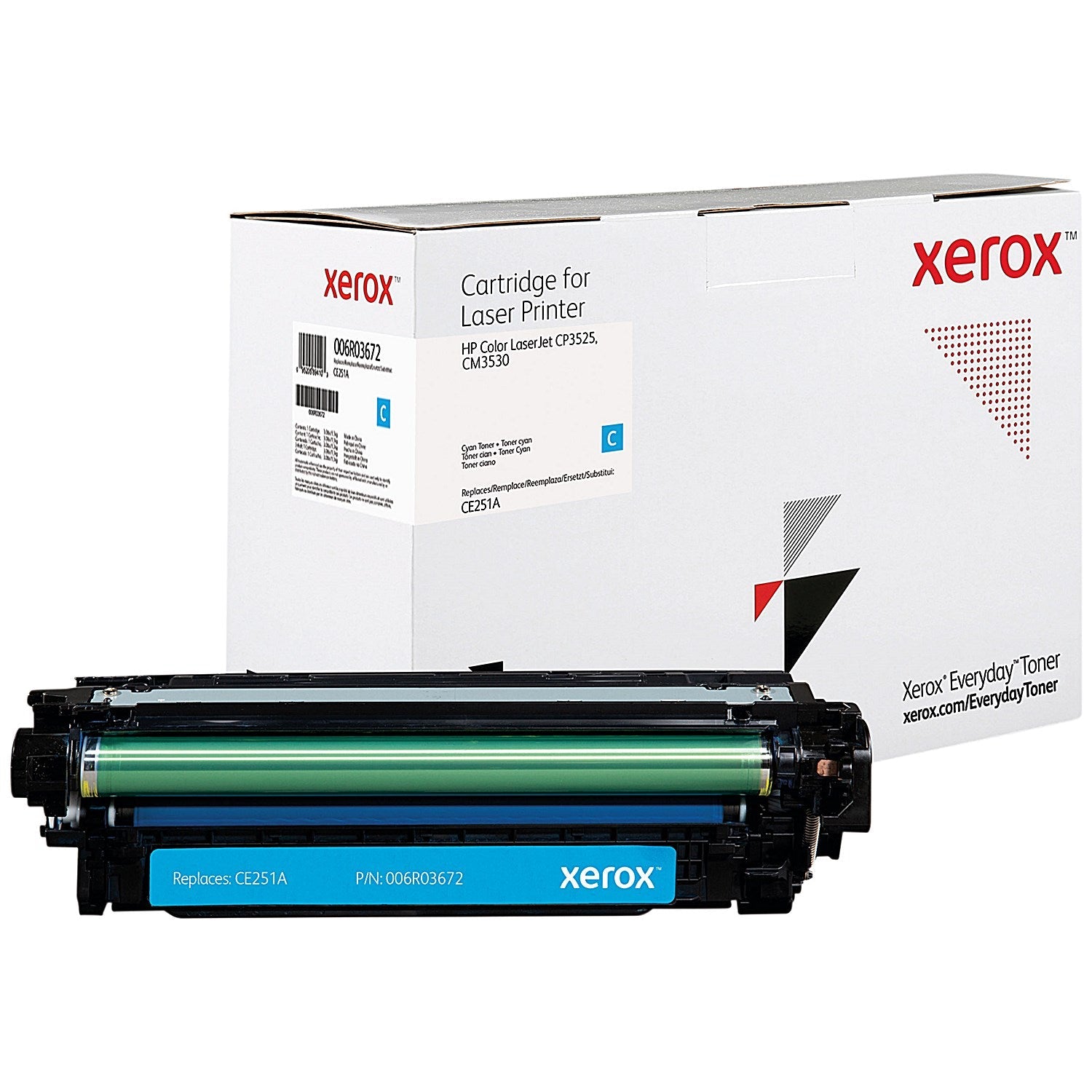 Xerox Everyday Replacement Toner Cartridge Cyan For HP CE251A 006R03672 Easy2Order : XR89410