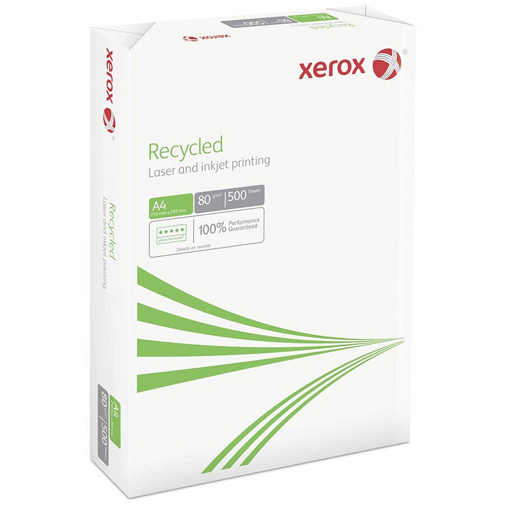 Xerox A4 Recycled Paper, Off-White, 80gsm, Box (5 x 500 Sheets)