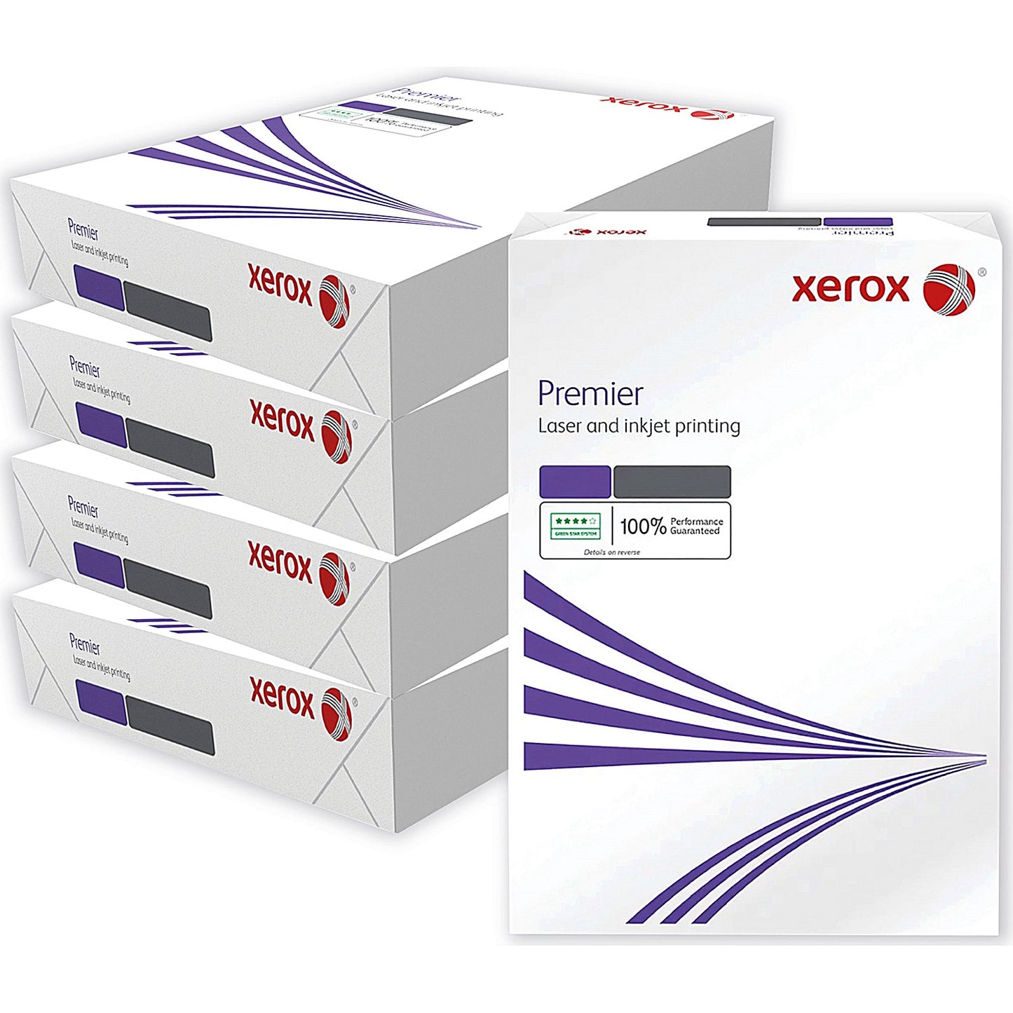 Xerox A4 Premier Paper, White, 80gsm, Box (5 x 500 Sheets)