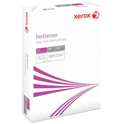 Xerox A3 Performer Paper, White, 80gsm, Ream (500 Sheets)