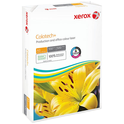 Xerox A3 Colotech+ Paper, White, 100gsm, Ream (500 Sheets)