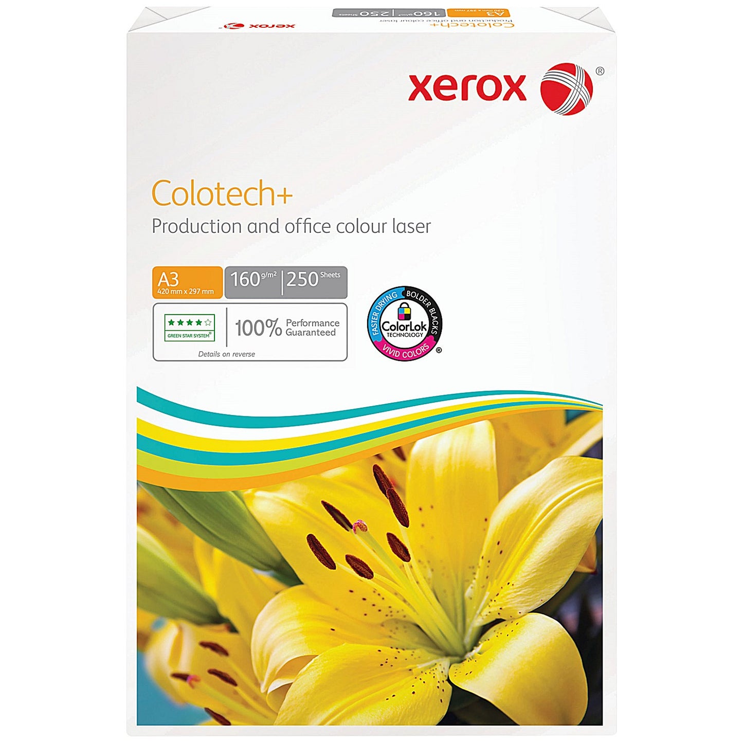 Xerox A3 Colotech+ FSC3 Paper, White, 160gsm, Ream (250 Sheets)