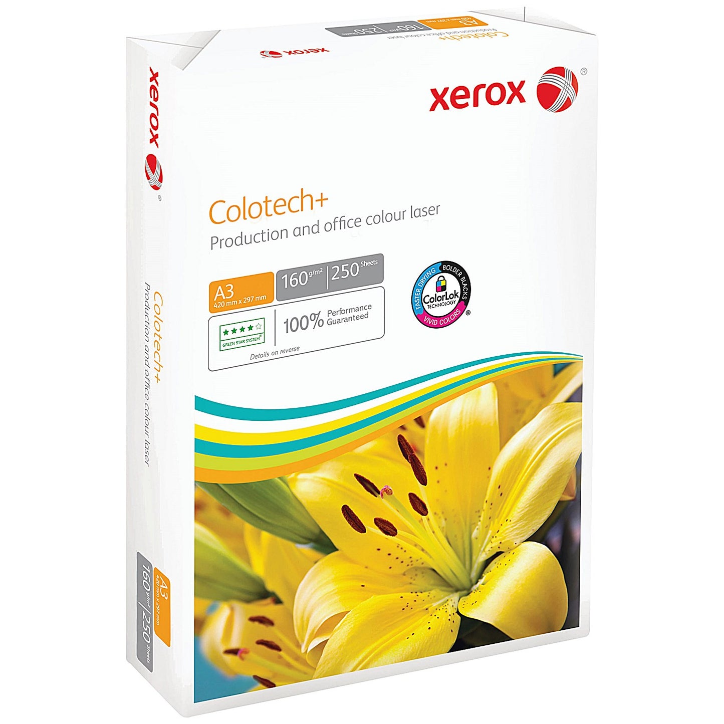 Xerox A3 Colotech+ FSC3 Paper, White, 160gsm, Ream (250 Sheets)
