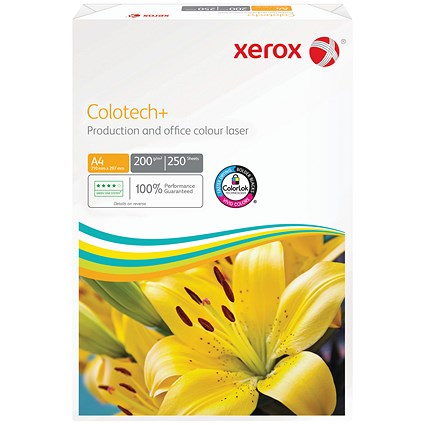 Xerox A4 Colotech+ FSC3 Paper, White, 200gsm, Ream (250 Sheets)