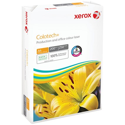 Xerox A4 Colotech+ FSC3 Paper, White, 200gsm, Ream (250 Sheets)