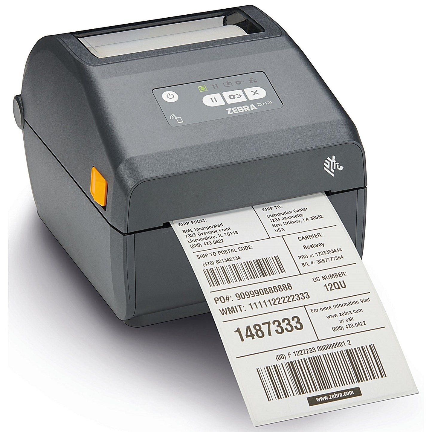 Zebra ZD421T Wired Network Label Printer, Desktop