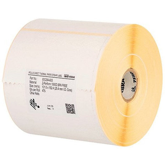 Zebra Z-Perform 1000D Thermal Label Roll, 102x152mm, Pack of 4 Easy2Order : ZEB26282